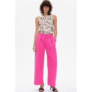 BAUM UND PFERDGARTEN Marion Top Women XS Cream Rose Dandy Flower Print Racerback